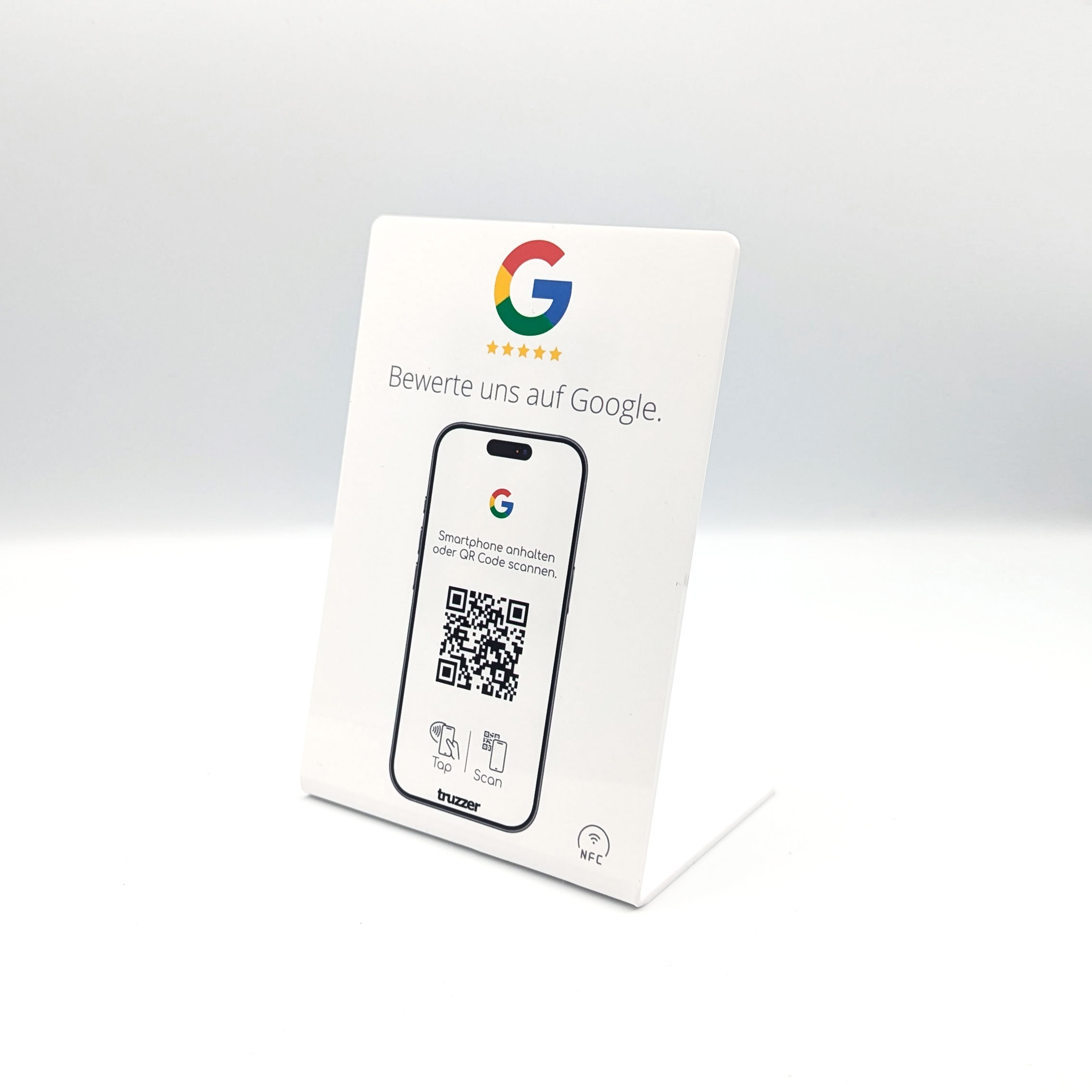 Google Bewertung NFC Schild Aufsteller / Display Tap - 16cm