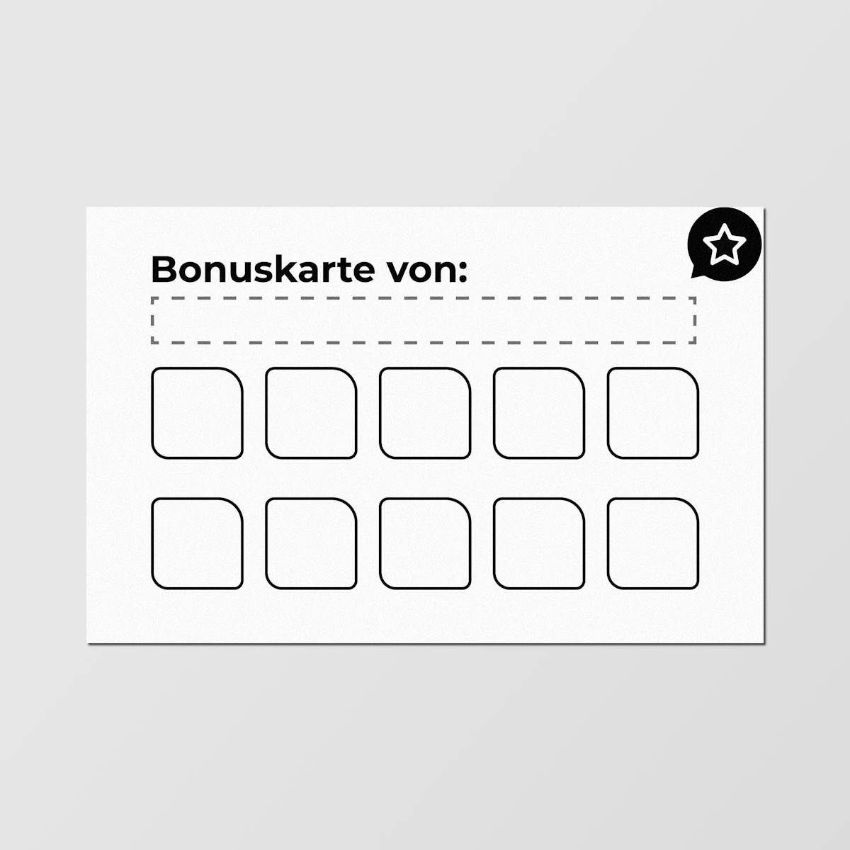 Bonuskarten / Treuekarten / Stempelkarten Simple