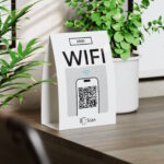WIFI QR Code Tischaufsteller Clean – Bild 3