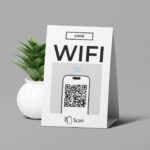 WIFI QR Code Tischaufsteller Clean