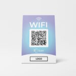 WIFI QR Code Tischaufsteller Fancy