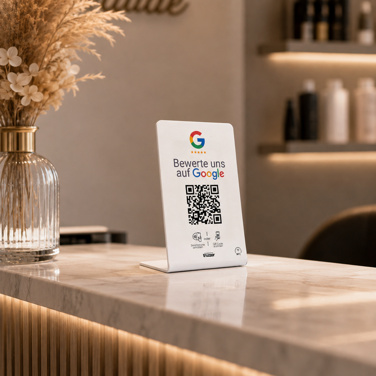 NFC & QR Aufsteller für Google-Bewertungen
