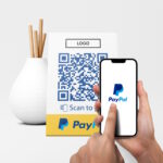 PayPal bezahlen QR Code Tischaufsteller Color – Bild 2