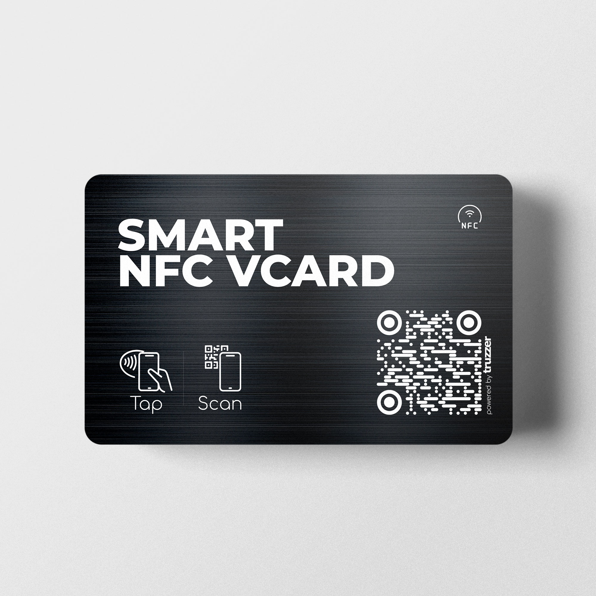 Smart NFC VCard Metall Visitenkarte Black