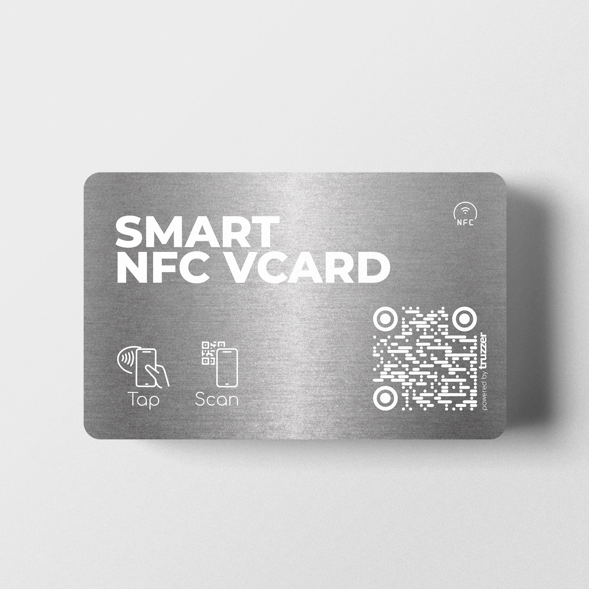 Smart NFC VCARD Metall Visitenkarte Silver