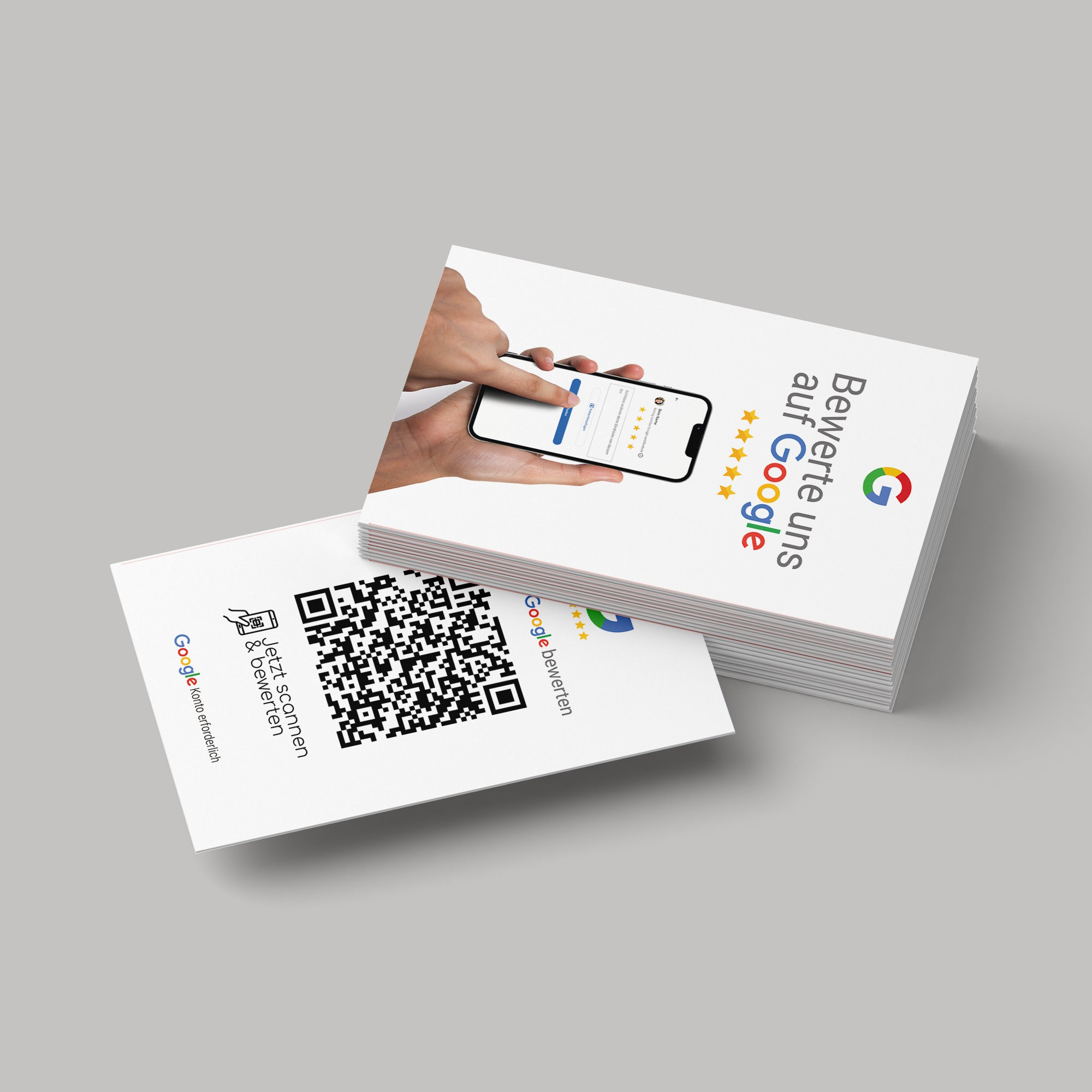 Google Bewertung QR Code Visitenkarte Phone