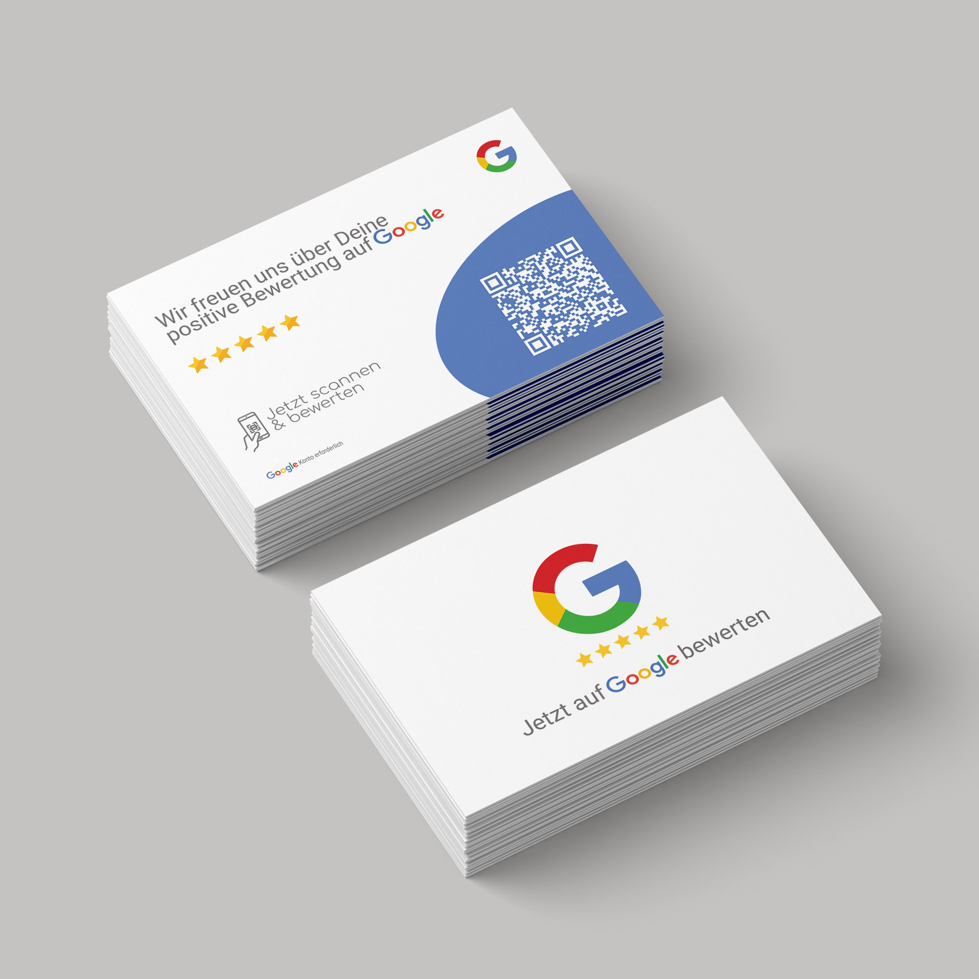 Google Bewertung QR Code Visitenkarte Standard Pro