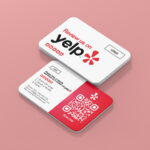 Yelp! Review Business Card Clean with Yelp review QR Code – Bild 2