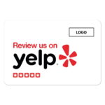 Yelp! Review Business Card Clean with Yelp review QR Code – Bild 3