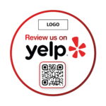 Yelp! Review Sticker Clean with review QR – Bild 2