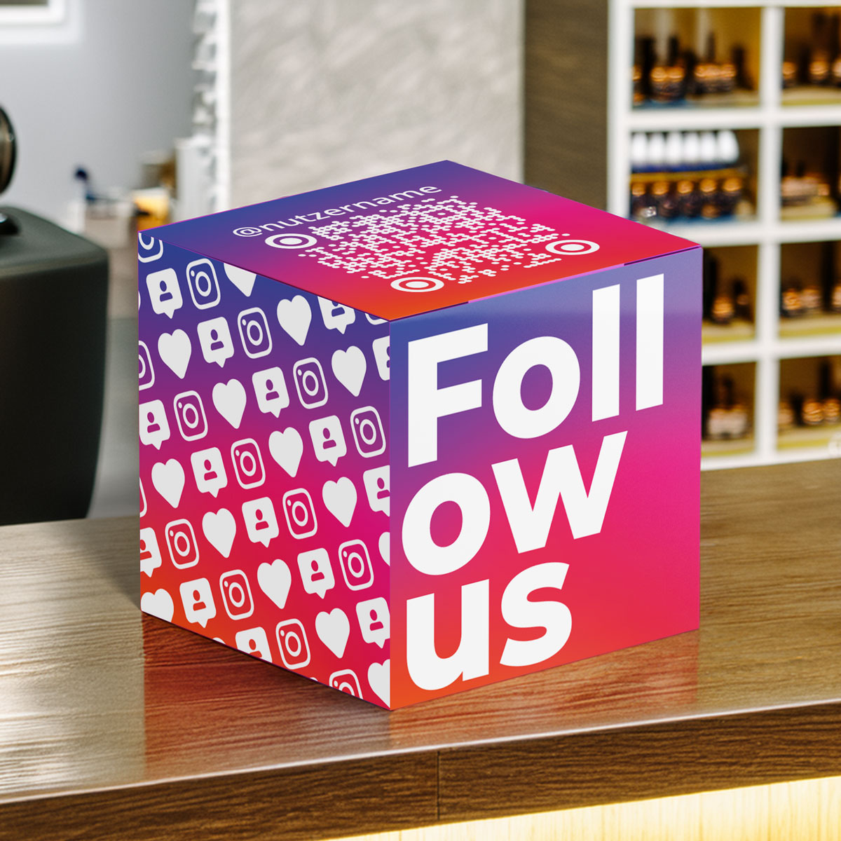 Instagram Follower Marketing QR Code Box