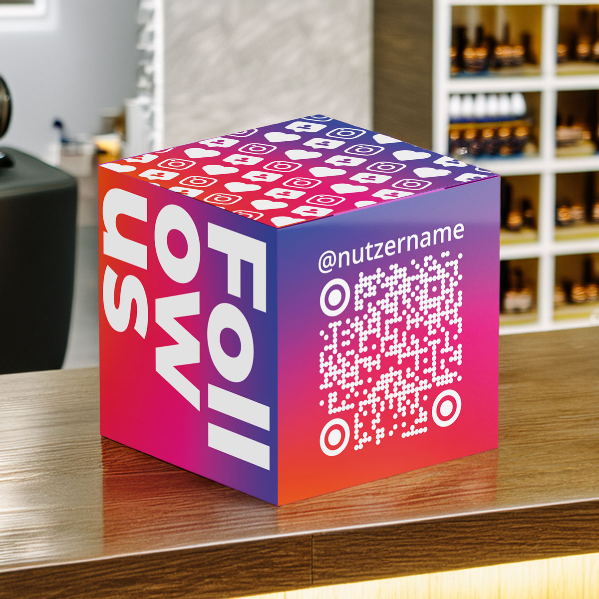 Instagram Follower Marketing QR Code Box