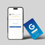 Google Bewertung NFC Karte "Color" mit Google Bewertung QR Code