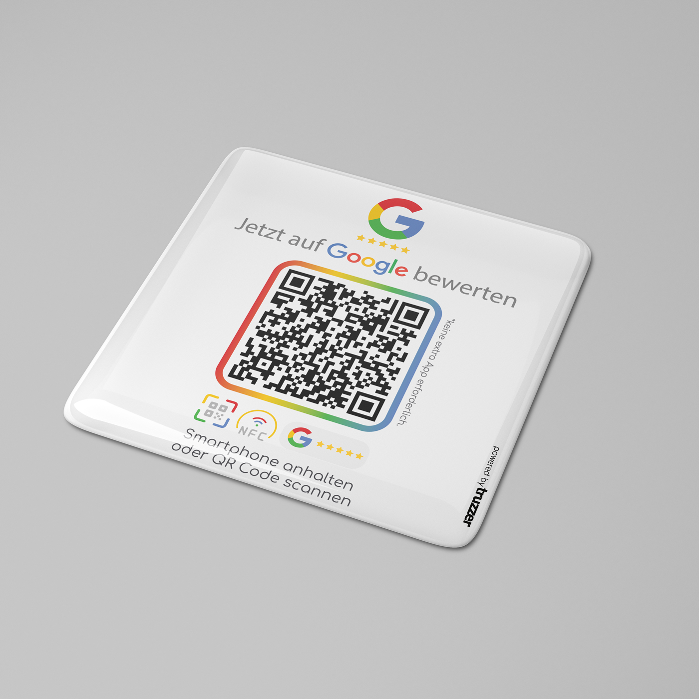 Google Bewertung NFC Bundle Evo - NFC Stand + Plate White Edition