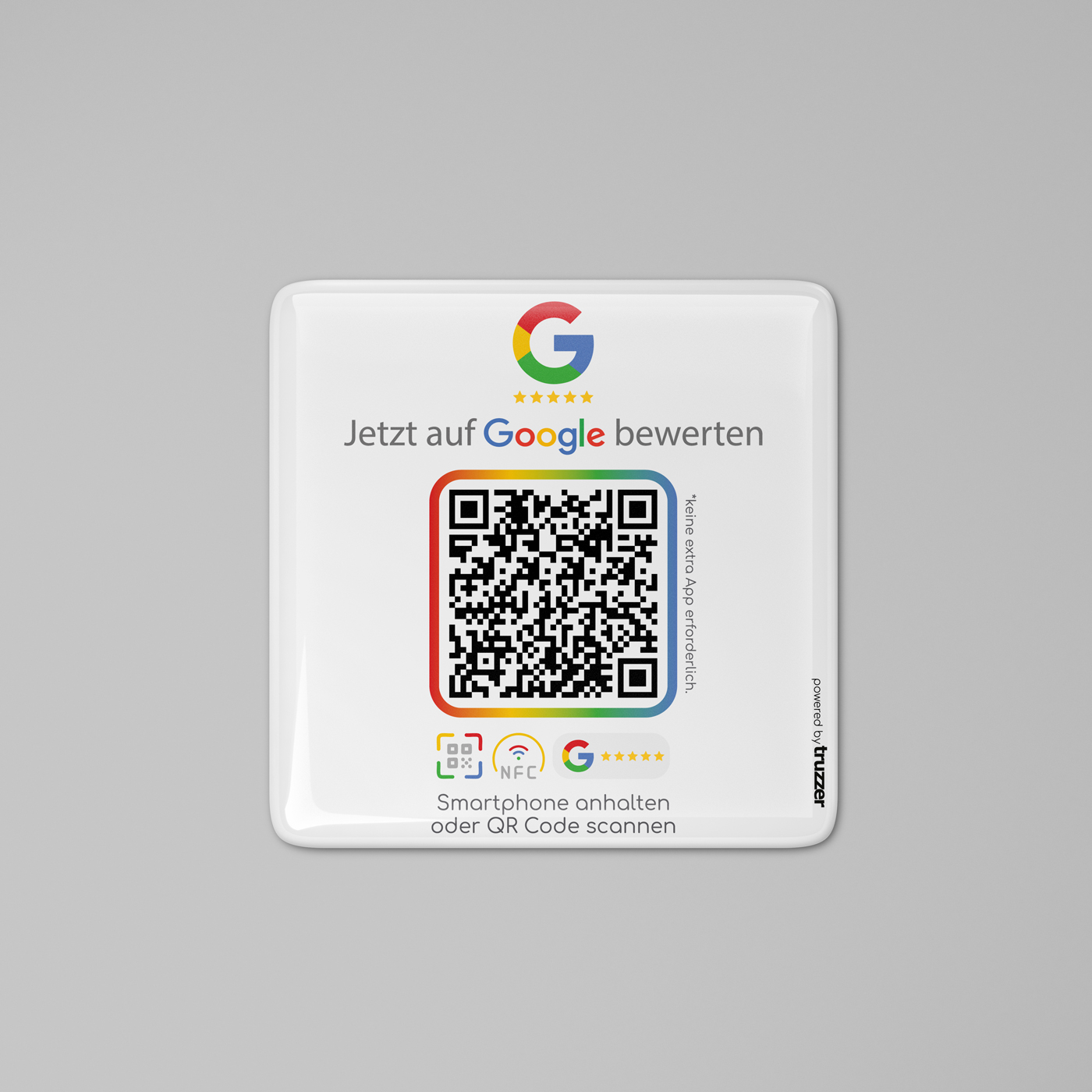 Google Bewertung NFC Bundle Evo - NFC Stand + Plate White Edition