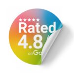 „Google Bewertungsscore“ Aufkleber – Zeige deine exzellenten Bewertungen auf einen Blick! – Bild 3