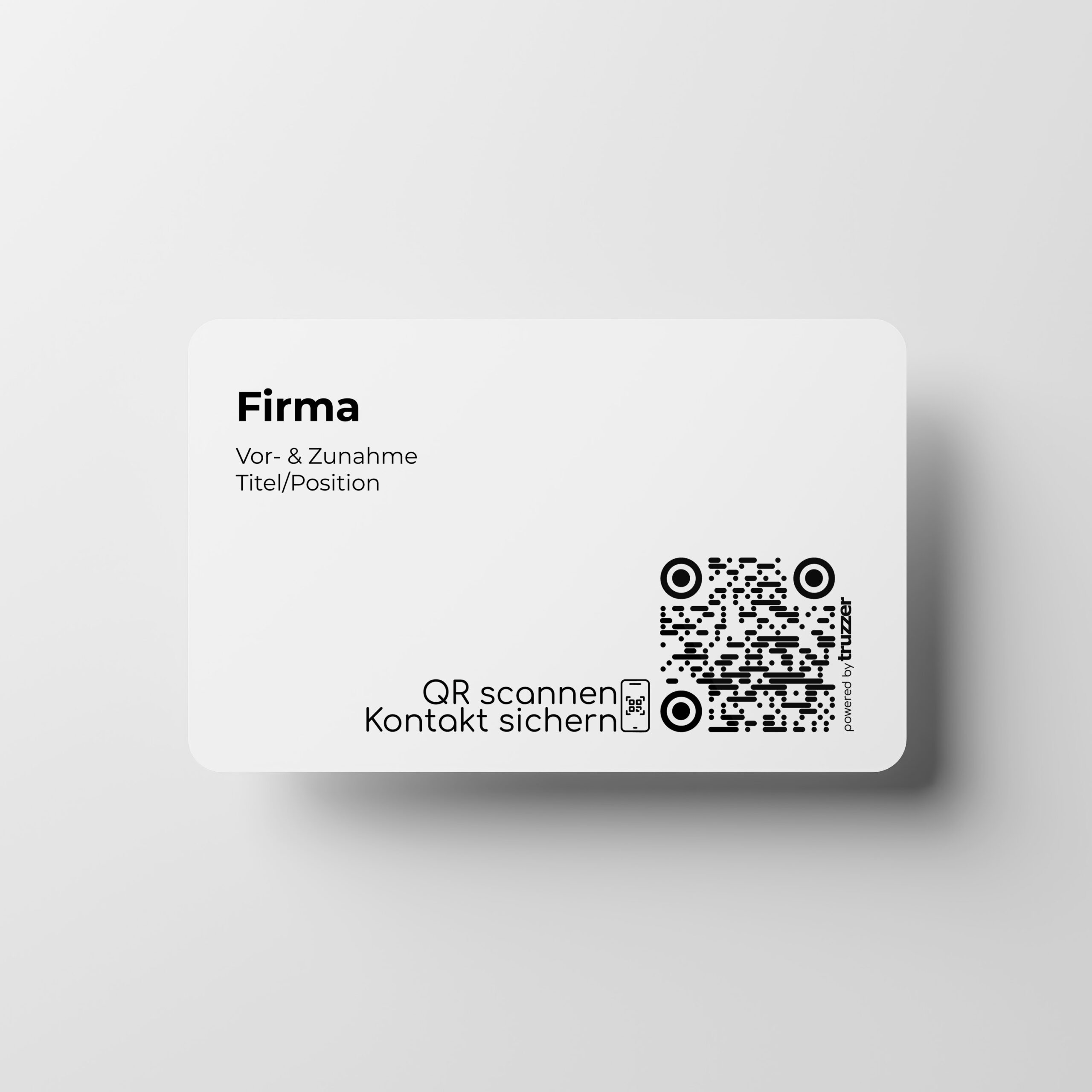 Smart QR Code Papier Visitenkarten