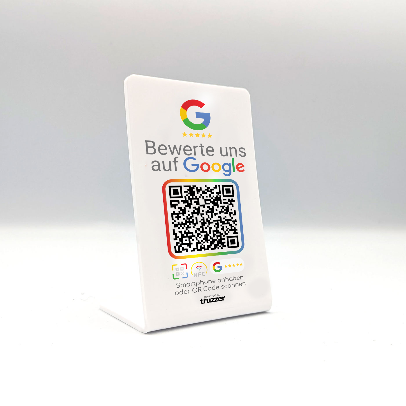 Google Bewertung NFC Bundle Evo - NFC Stand + Plate White Edition