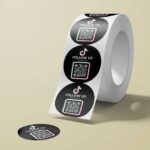 TikTok Follower QR Code Sticker Etikettenrolle – Mehr Reichweite mit QR-Aufklebern