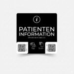 Patieteninformation Smart Sticker mit NFC und QR Code