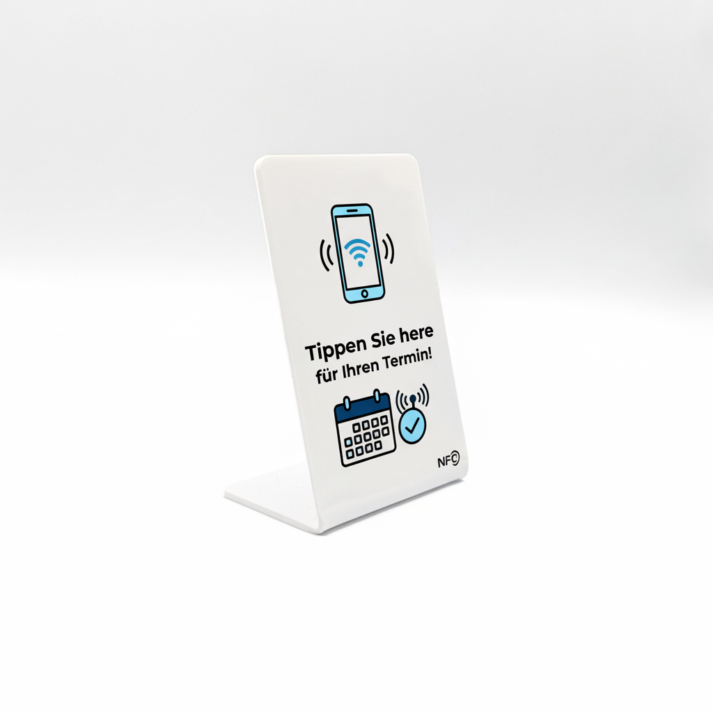 Individuelle NFC Aufsteller – mit eigenem Design & custom Link