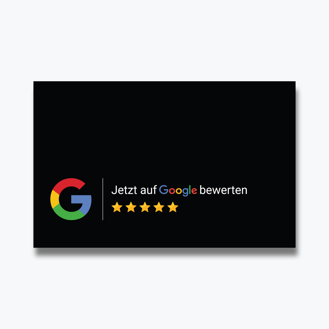 Google Bewertung QR Code Visitenkarte Standard Pro