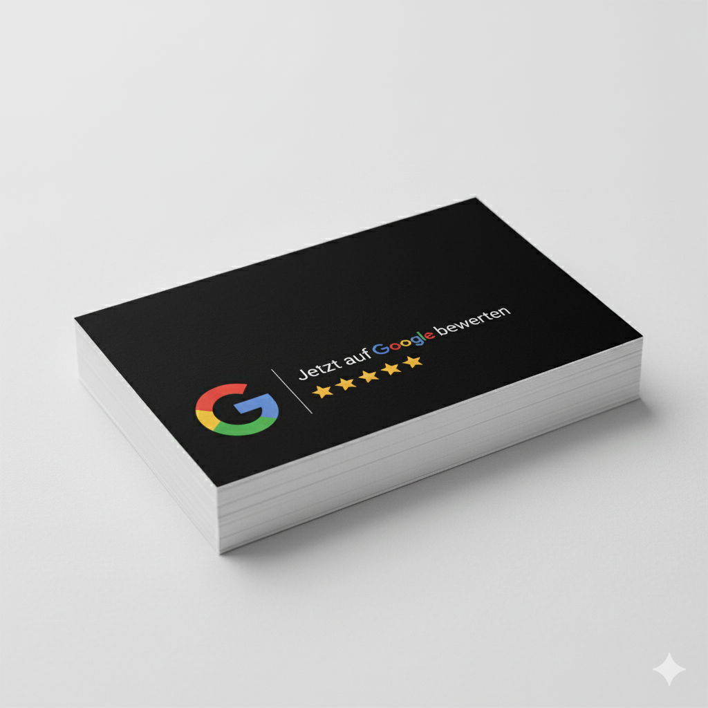 Google Bewertung QR Code Visitenkarte Standard Pro
