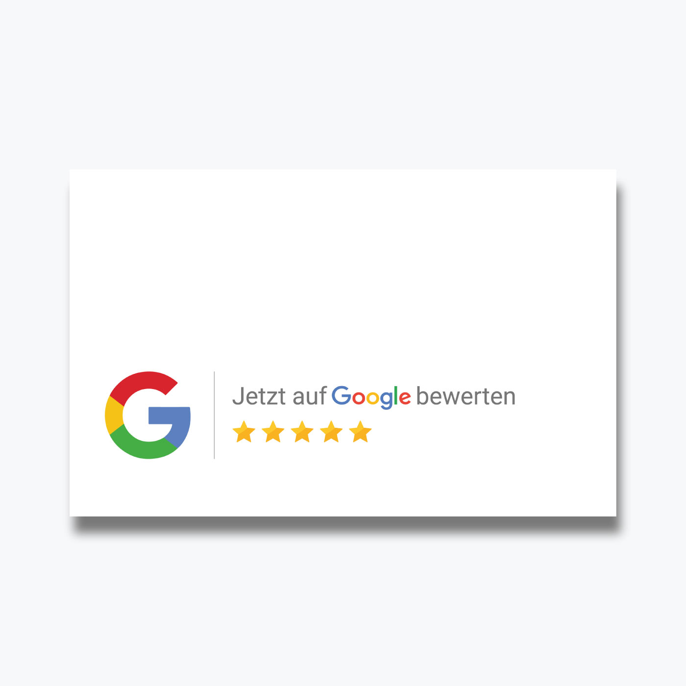 Google Bewertung QR Code Visitenkarte Standard Pro