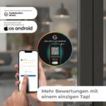 Google Bewertung NFC Aufkleber Tap Black "G" mit Google Bewertung QR Code – Bild 3