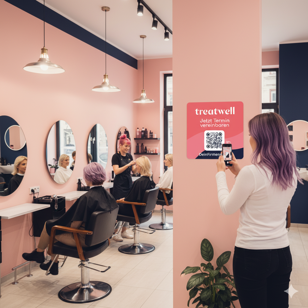 Treatwell QR Sticker – Terminvereinbarung per Scan