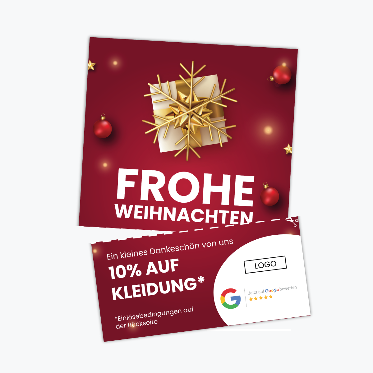 Google Bewertung Karte BONUS – XMAS Edition