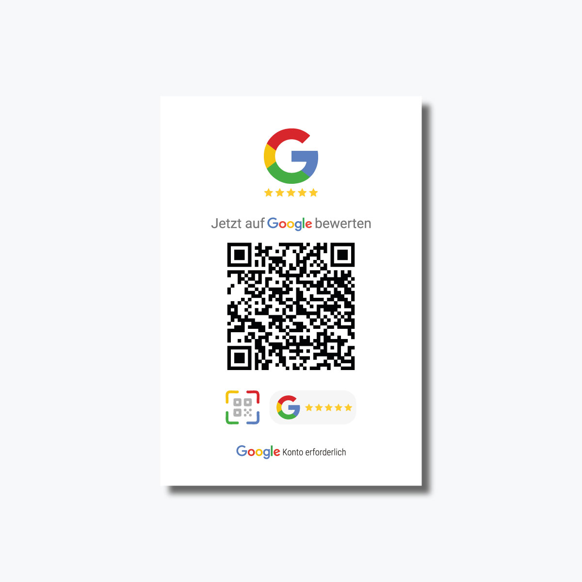 Google & WhatsApp Starter Visitenkarte – QR Code