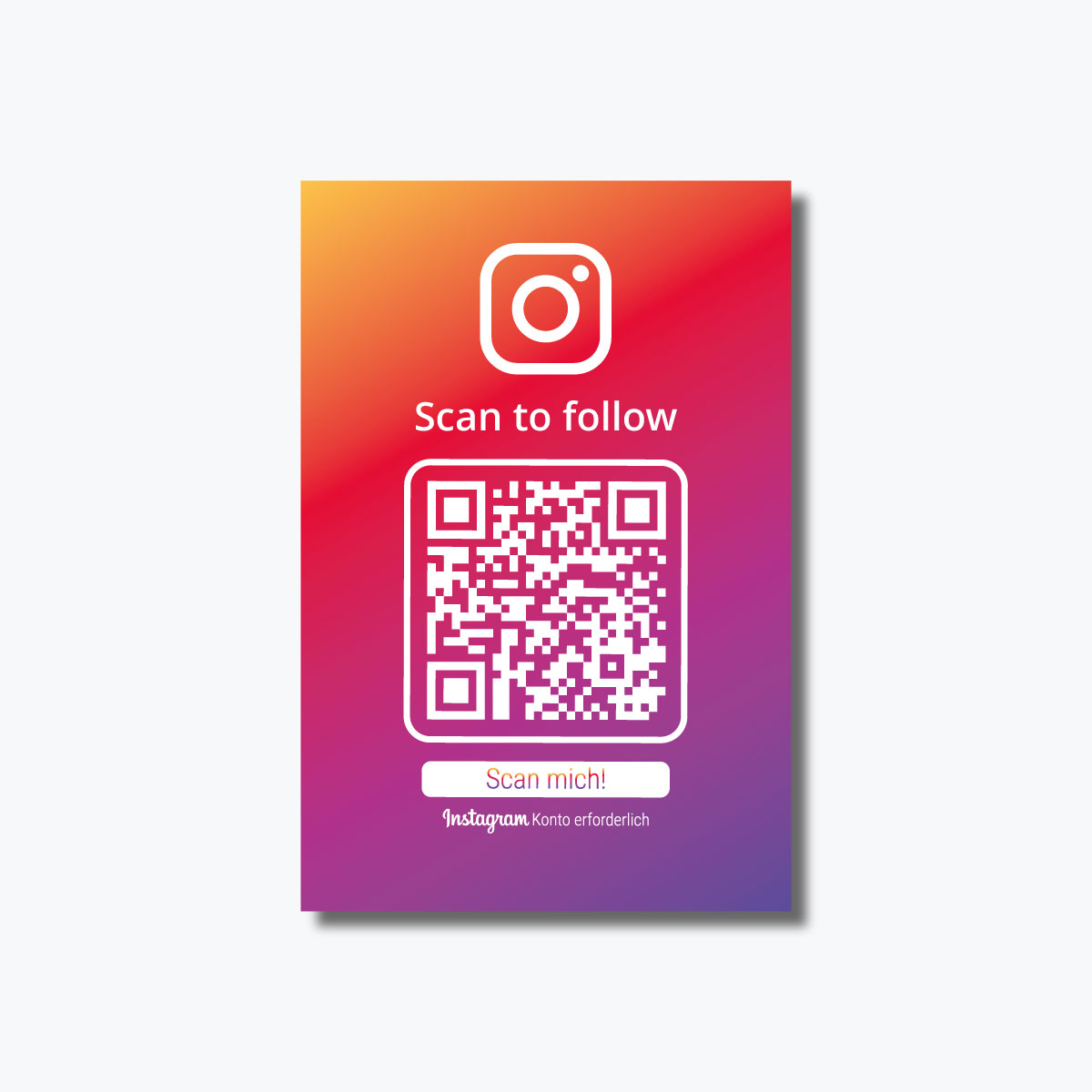 Instagram & TikTok Starter Visitenkarte – QR Code