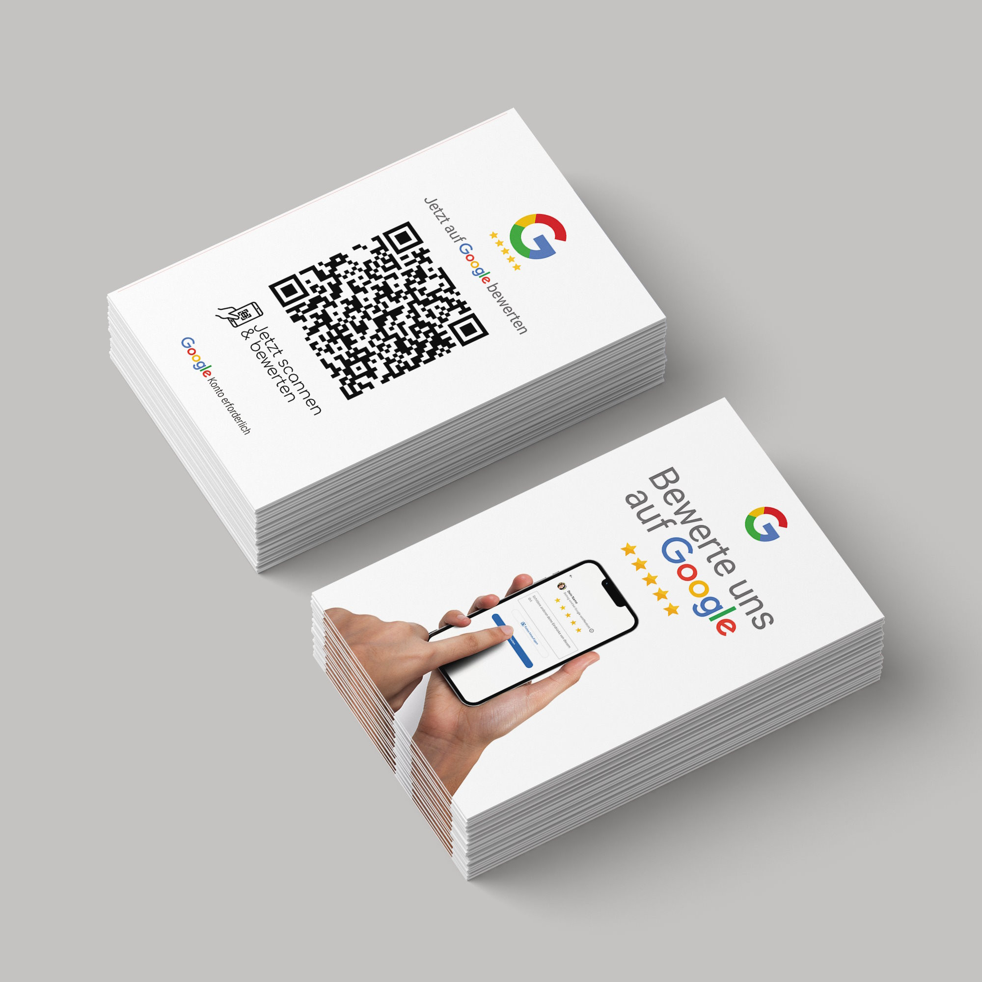 Google Bewertung QR Code Visitenkarte